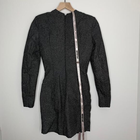 House of CB Gisella  Mini Longsleeve Beaded Dress Womens New Small - Picture 4 of 15